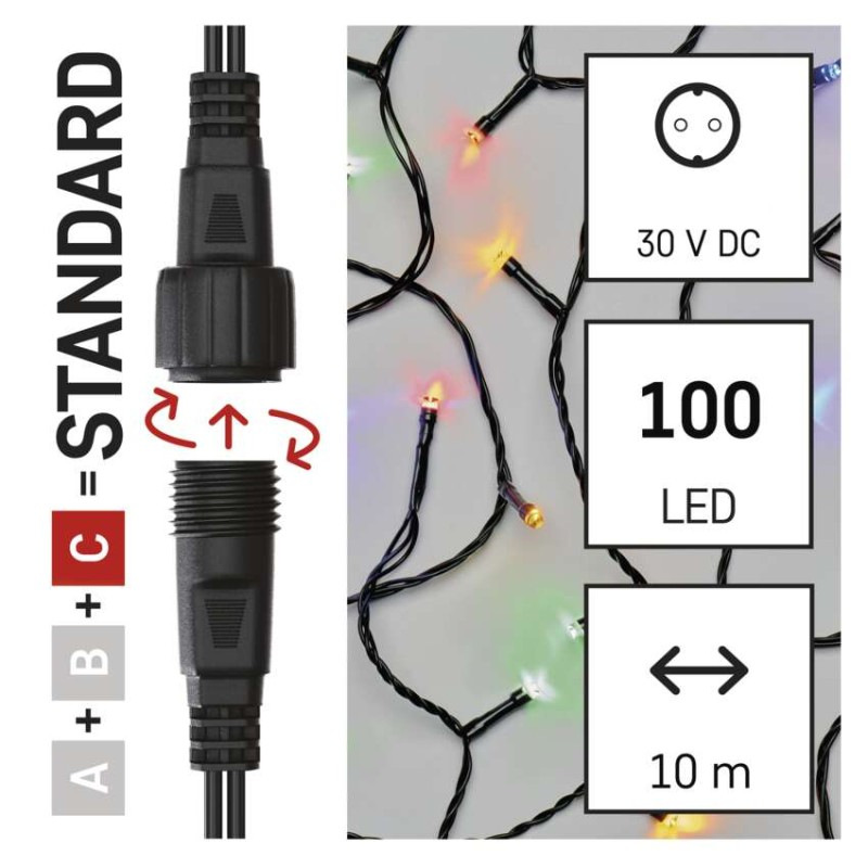 VIANOCE reťaz connect 100LED 10M IP44 MC 1