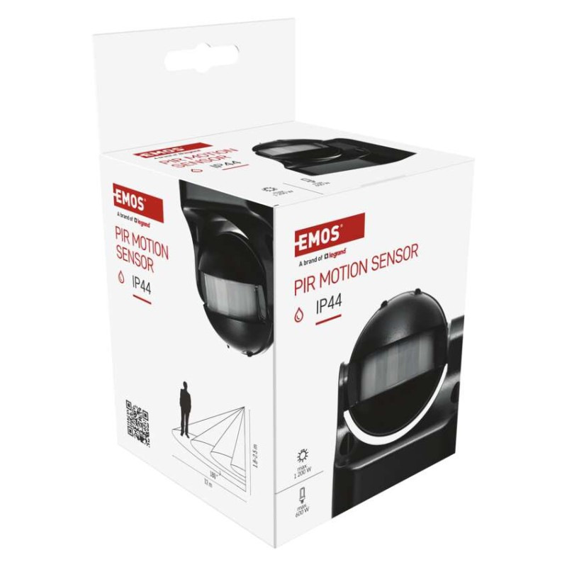 POHYB.ČIDLO PIR Č 1200W IP44 7