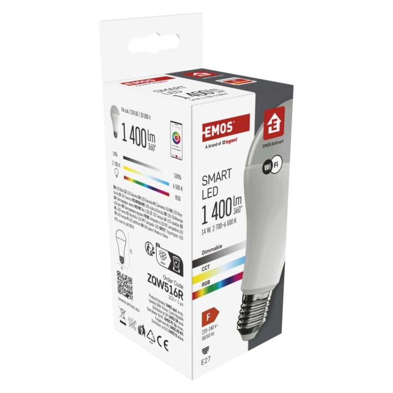GOSMART LED A60 14W(94W) 1400lm E27 WIFI 13