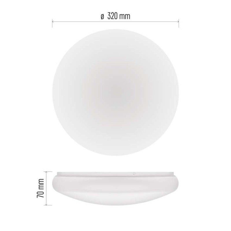 LED SVÍTIDLO TIVI PŘ.KR 8,6W 1300LM IP44 2