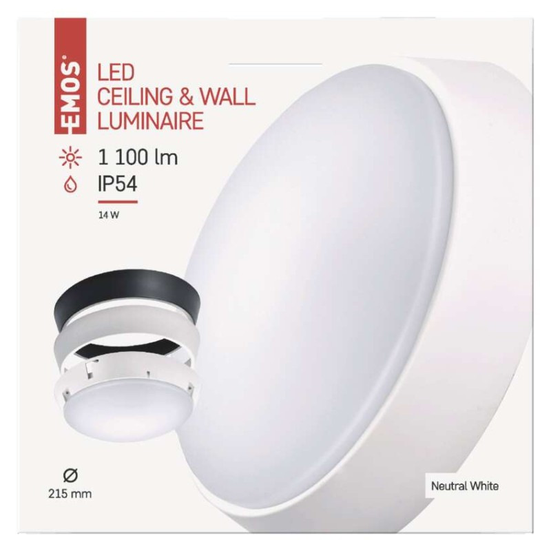 SVIETIDLO LED prisadené kruh čierna/biela 14 W IP54 NW  ZM3230 10