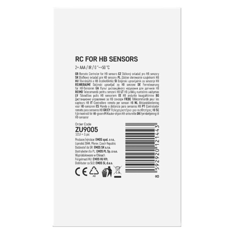 OVLADAČ NASTAVENÍ SENZORŮ PRO SENSOR PRO 3