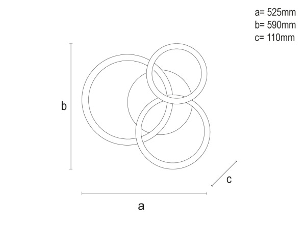 LED stropné svietidlo s diaľkovým ovládačom 90W - TB1313/B 4