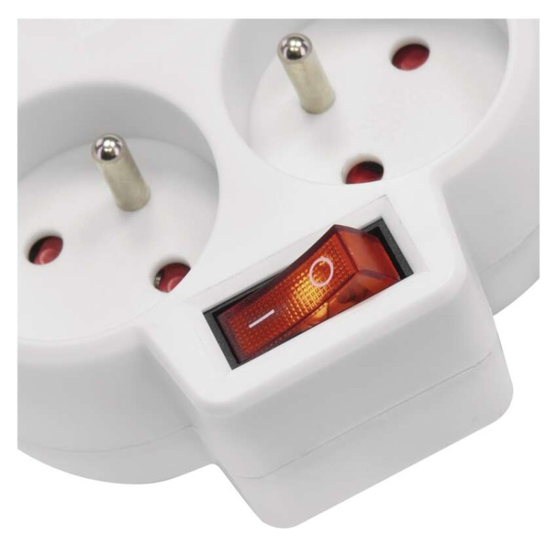 ZÁSUVKA ROZBOČOVACÍ 2×, VYP., 1×USB-A+1× 6