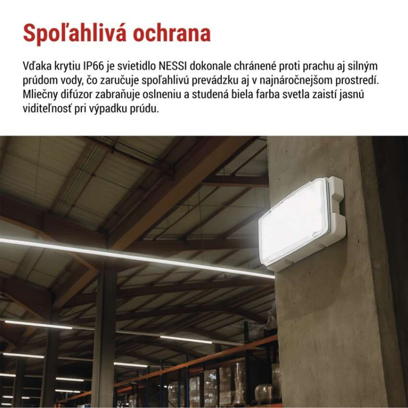 LED NOUZOVÉ SVÍTIDLO NESSI 10W 3h IP66 3
