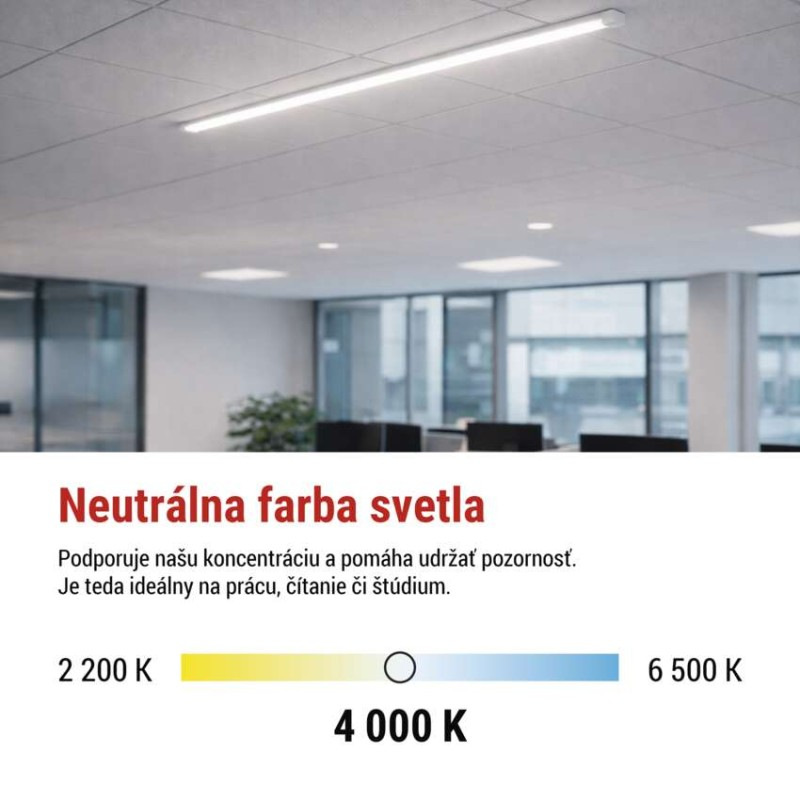 LED LIN. SVÍTIDLO MINO 50W 5500LM IP20 N 3