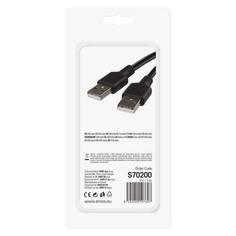 USB 2.0 A/M-A/M 2M 3