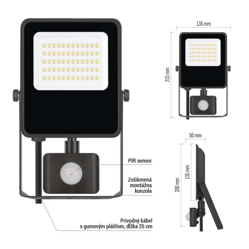 LED REFLEKTOR VISIO 30W 4500LM IP54 NW P 11