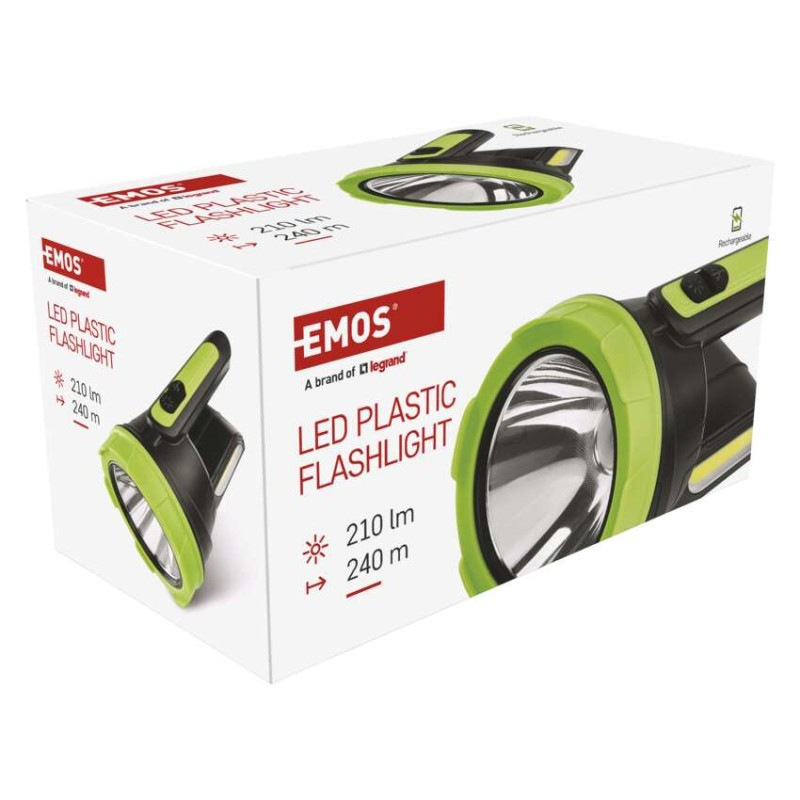 SMD LED+COB LED NABÍJECI SVÍTILNA 210lm 10