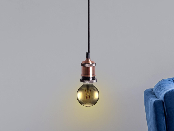 Objímka E27 / 1m / antická medená - BH642B 1