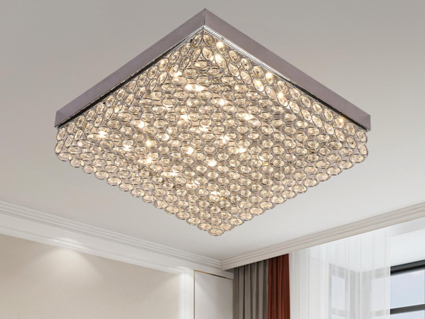 LED stropné luxusné svietidlo s diaľkovým ovládačom 55W - J2305/CH 2