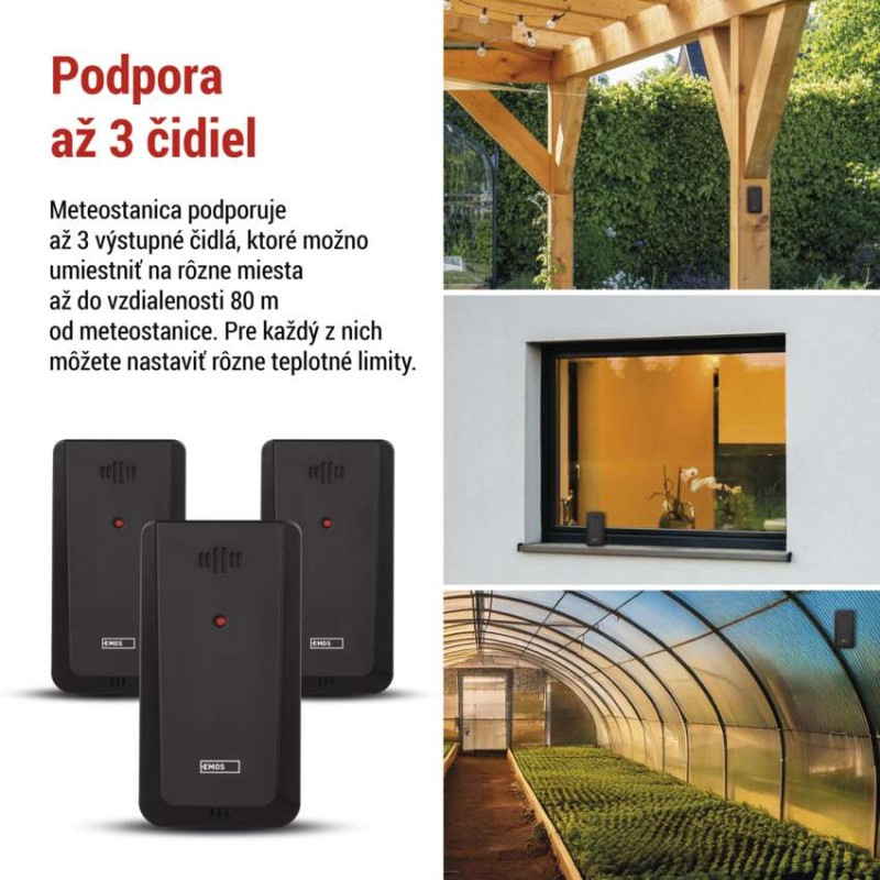 GOSMART BEZDRÁTOVÁ METEOSTANICE E8610 6