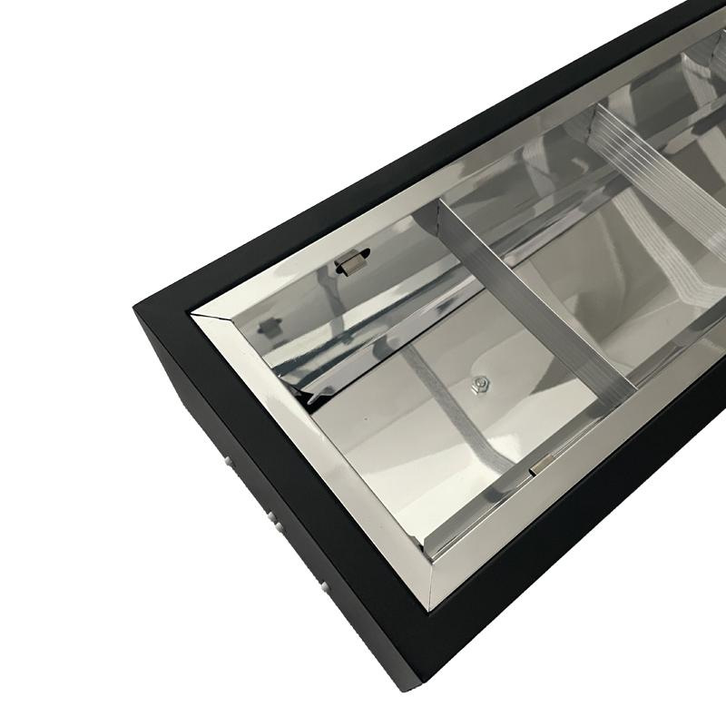 Čierne žiarivkové prisadené svietidlo na 2 x T8 ( 120cm LED trubica ) - TL301B 11