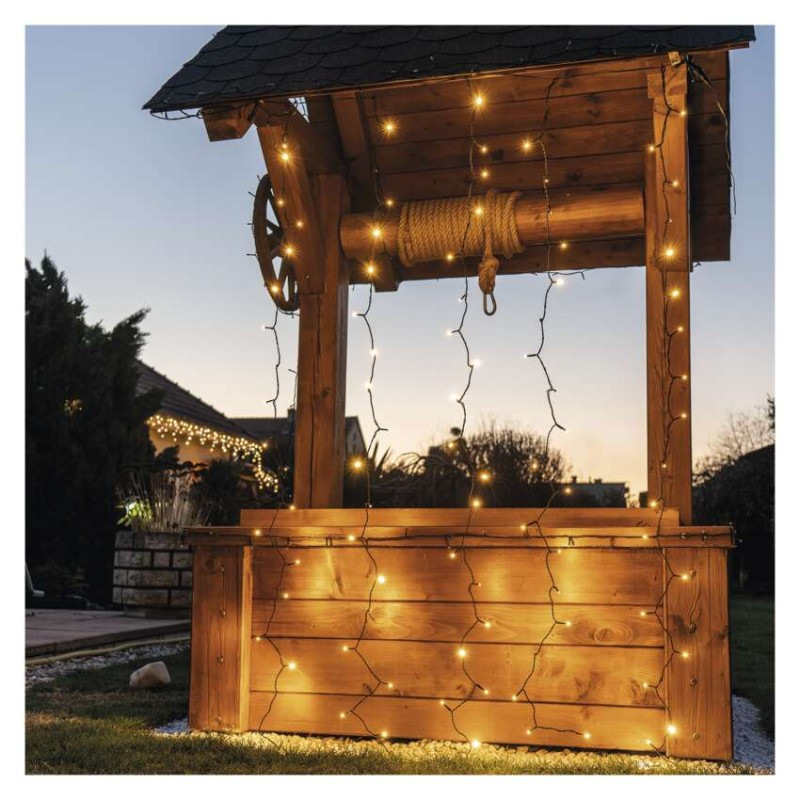 řetěz - záclona 100LED 1x2M WW (ZY1442) 3