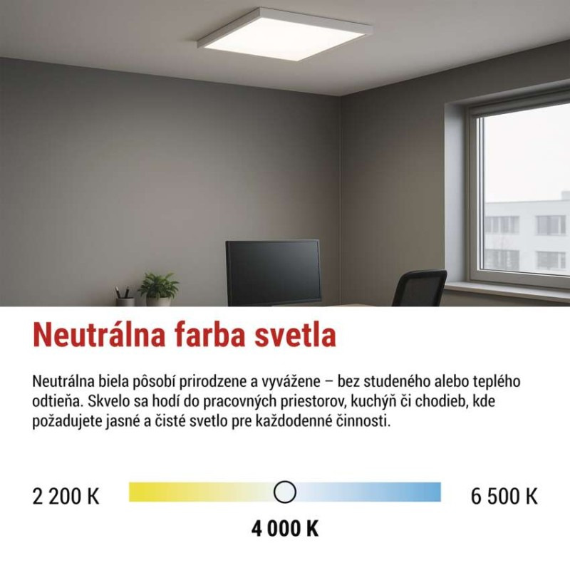 LED PANEL BAXXO P. 60×60 36W 4320LM IP20 7