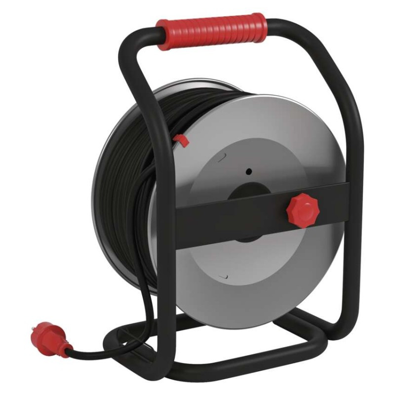 Káblový bubon predl. 4Z 40m čierny guma IP44 12