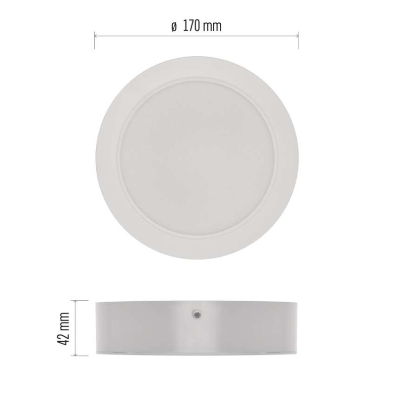 LED SVÍTIDLO RUBIC PŘ.KR 18W 1800LM IP20 2