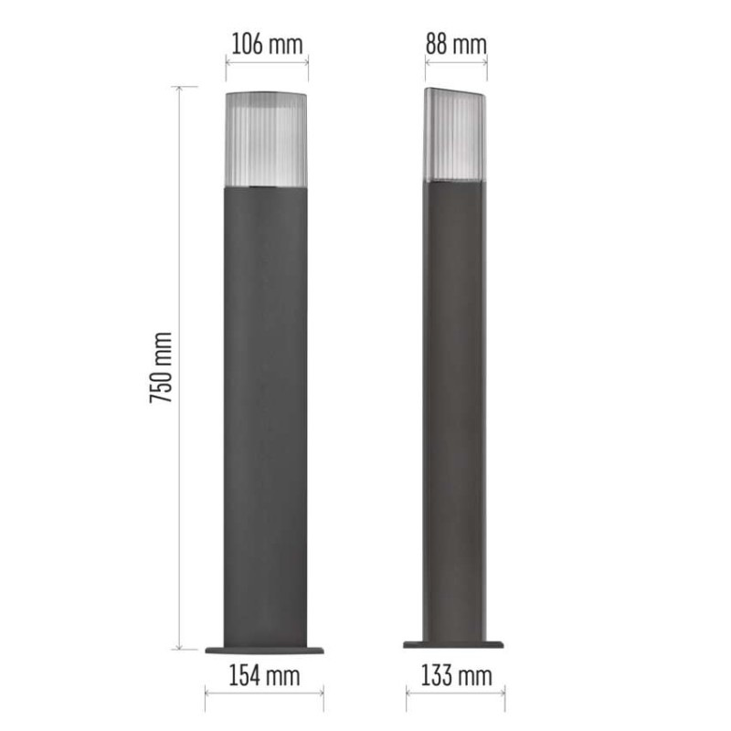 LED ZAHRADNÍ SVÍTIDLO,E27,IP54,MAX 25W,S 5