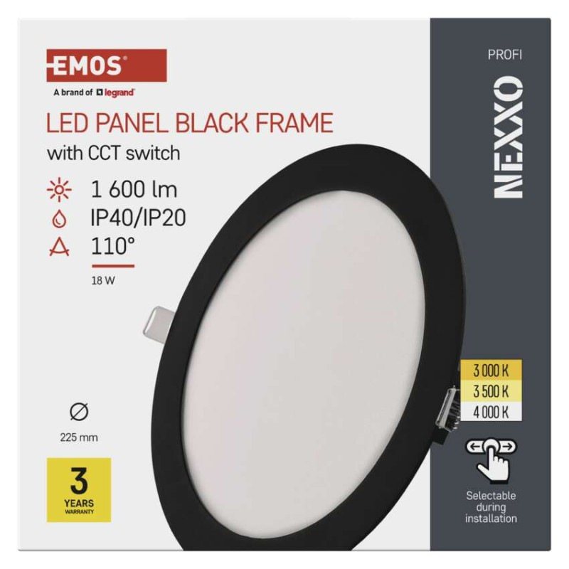LED SVÍTIDLO NEXXO VES.KR 18W 1600LM IP4 7