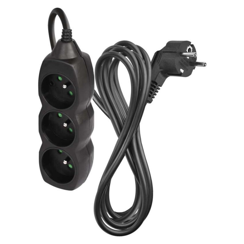 PRODLUŽKA 3Z 3M 1,5MM ČERNÁ