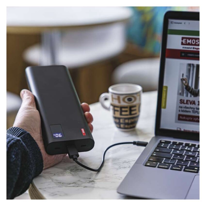 EMOS PWB NTBF30 27000MAH 100W PD 2×USB-C 4