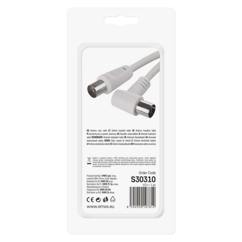 ANTÉNNÍ KOAX. KABEL 90 3,5M 3