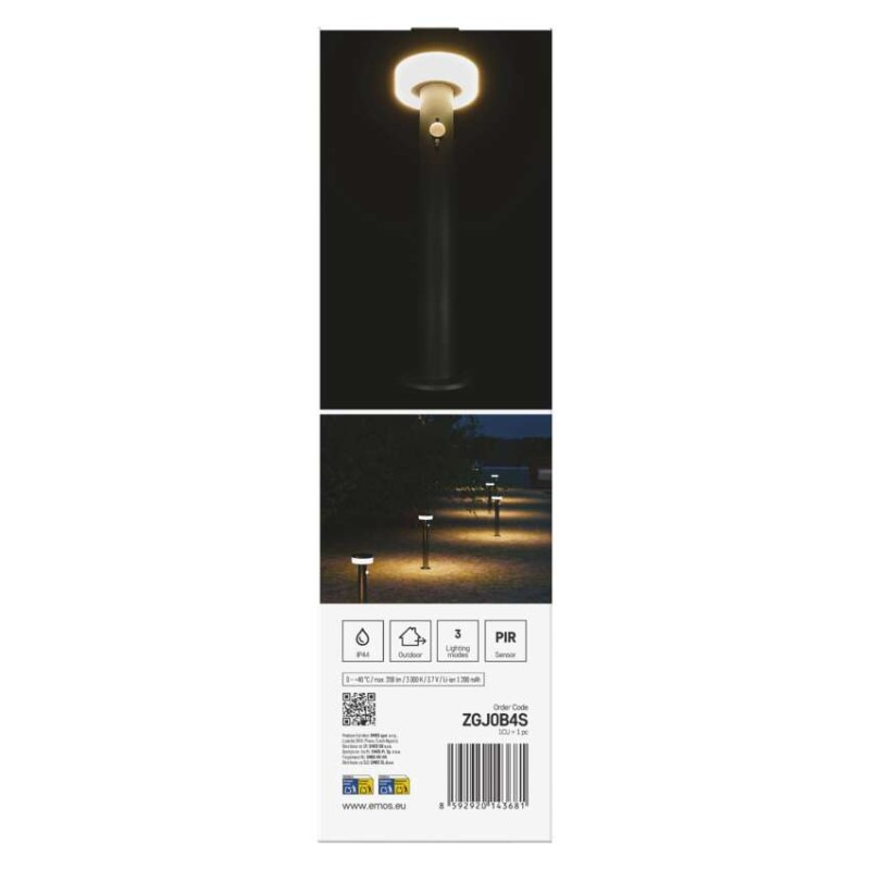 LED ZAHRADNÍ SV.IP44,SOLÁR SLOUP.50cm 10