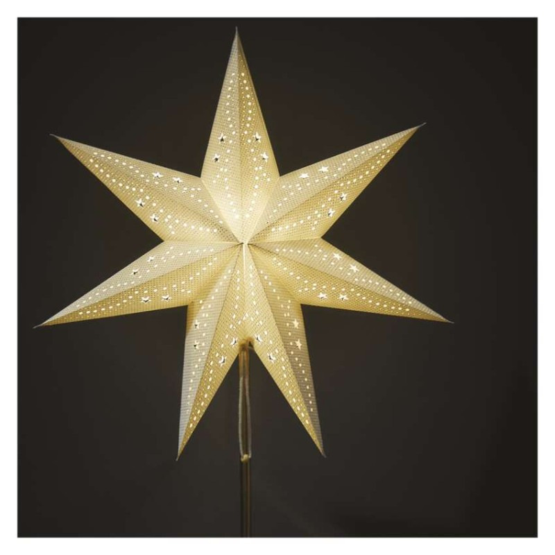 Vánoční hvězda GOLD stojánek 45CM E14 2