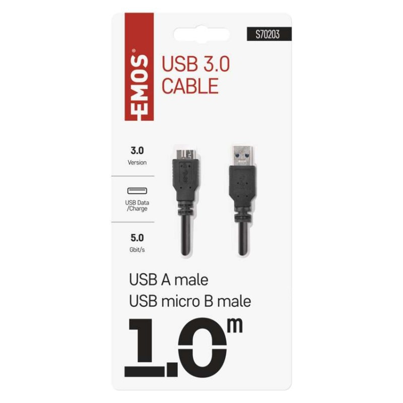 USB 3.0 A/M-MICRO B/M 1M 2