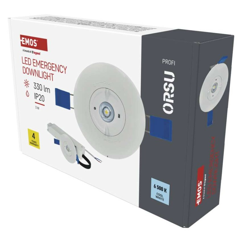 NOUZOVÉ SVÍTIDLO ORSU 2W 300LM 3H AT 12