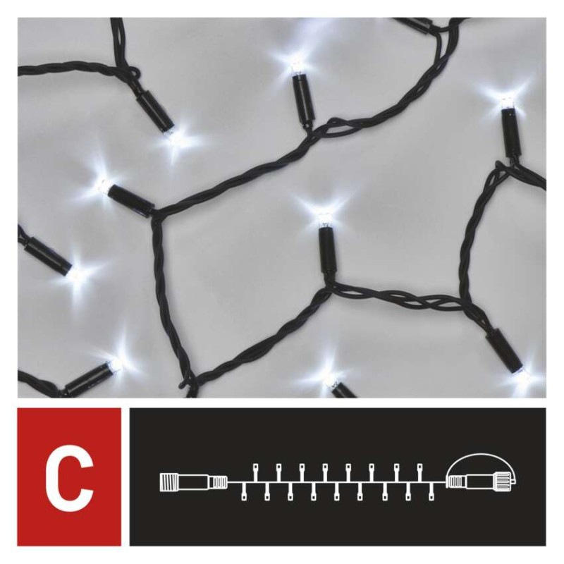 VIANOCE reťaz conn. 100LED 10m D2AC04 8