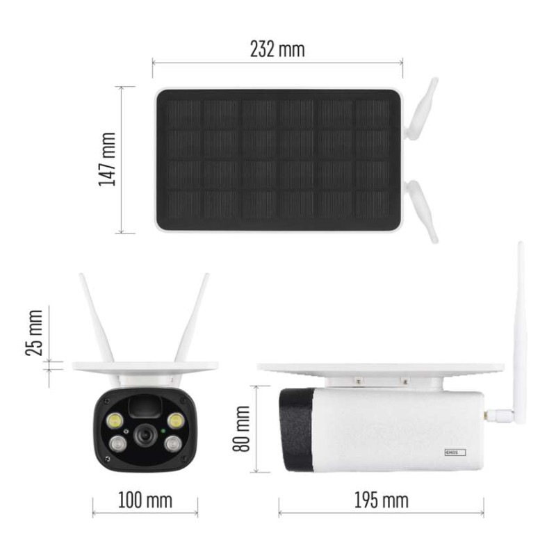 Kamera vonkajšia batériová GoSmart IP-600 EYE s Wi-Fi a solár. 8