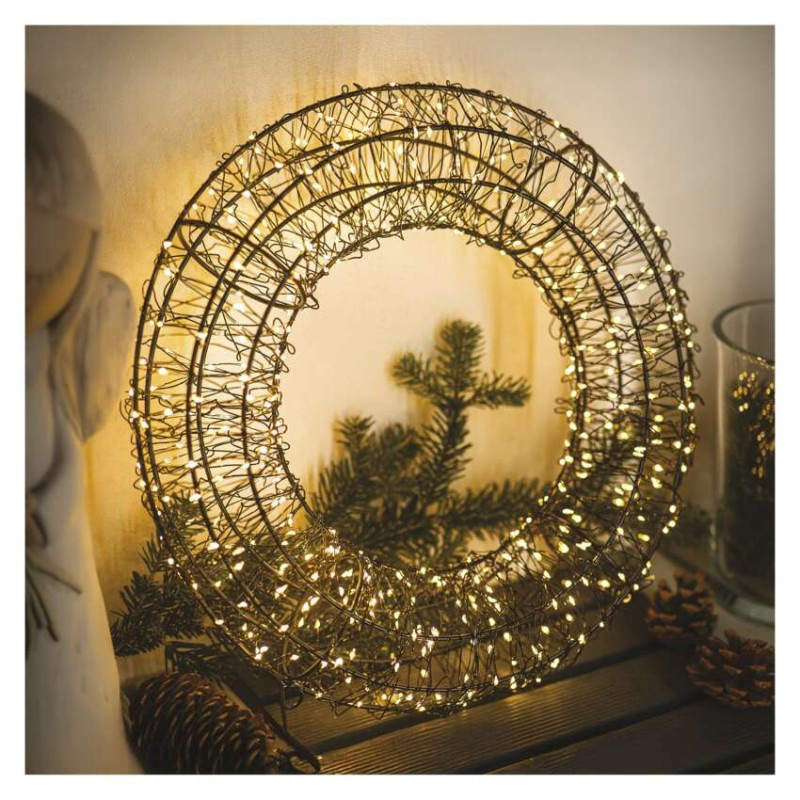 480LED METAL WREATH IP44 WW 5