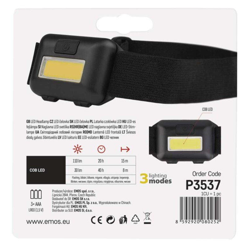 ČELOVKA 1W COB 4