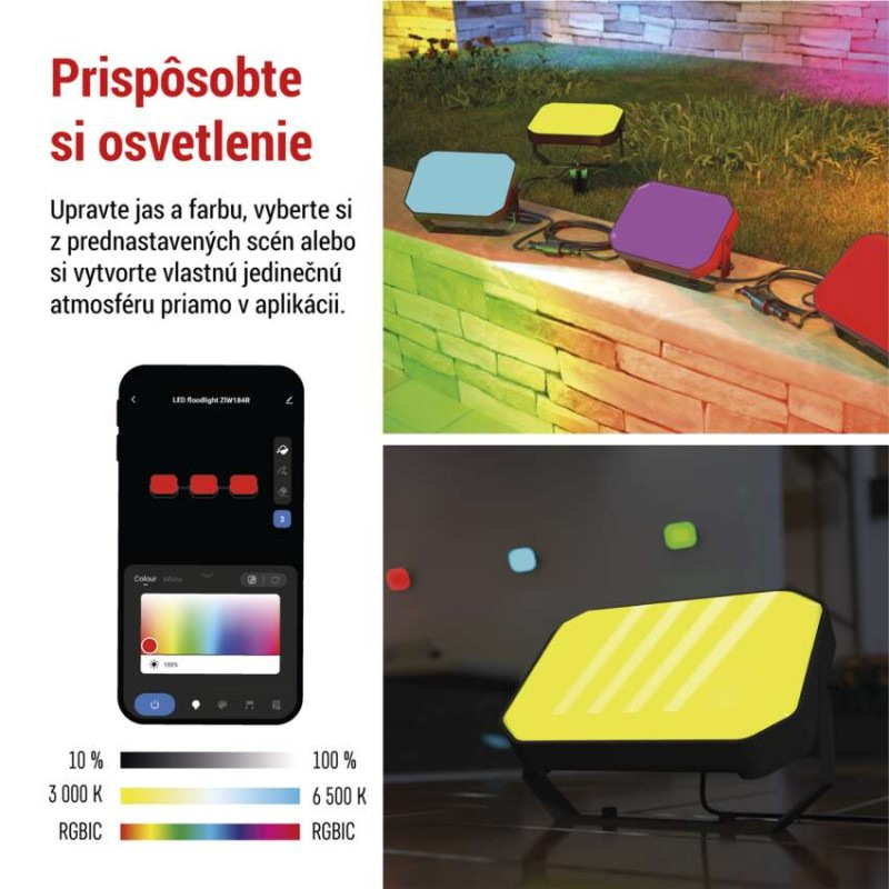 GOSMART VENKOVNÍ REFLEKTOR START SADA 3K 2