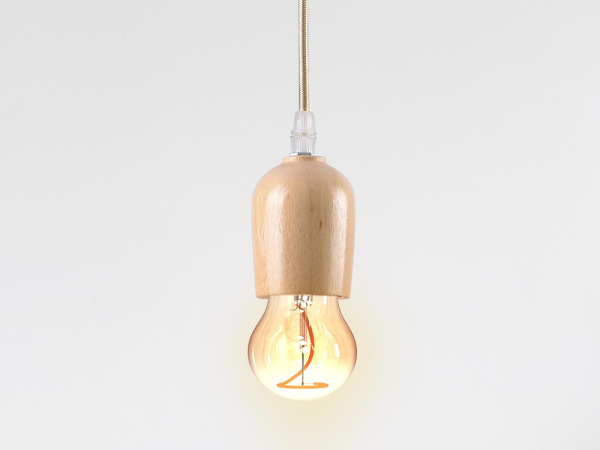 Objímka E27 / 1,5m / drevo - prírodná - BH681H 3