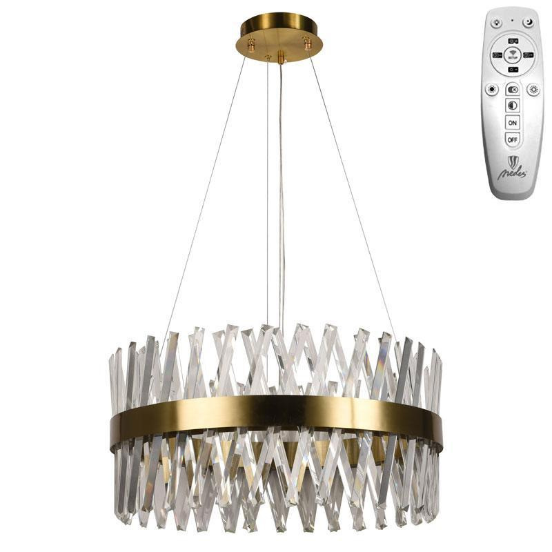 LED krištáľové svietidlo + diaľkový ovládač 80W - J6308/C 7