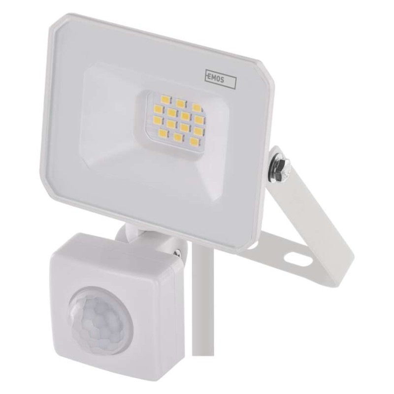 Reflektor LED 10W +senzor biela