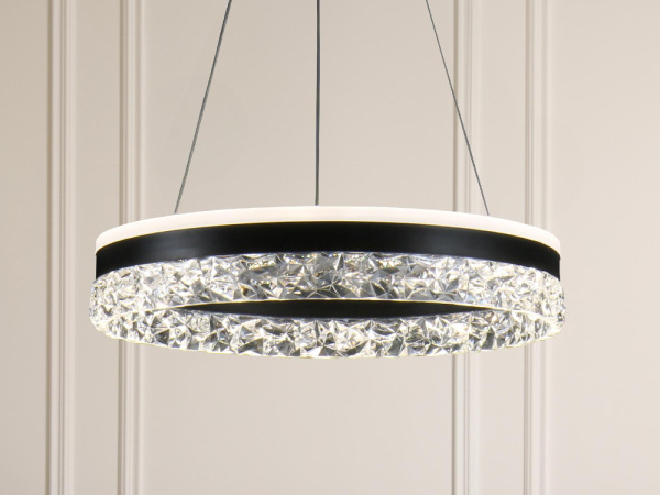 LED luxusné závesné krištáľové svietidlo s diaľkovým ovládačom 80W - TA2301/B 2