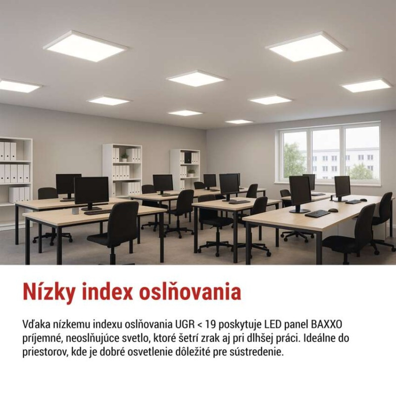 LED PANEL BAXXO P. 60×60 36W 4320LM IP20 6