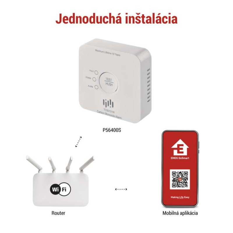 GOSMART CO ALARM TCS0101W 1