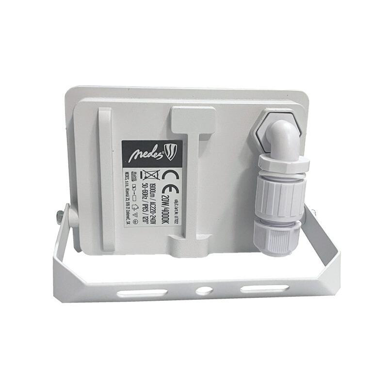 Vonkajší biely LED reflektor 20W / 4000K - LF7122 6