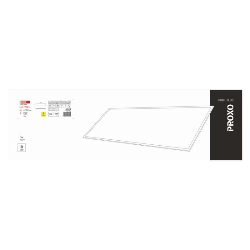 LED PANEL PROXO V. 30×120 33W 4100LM IP2 9