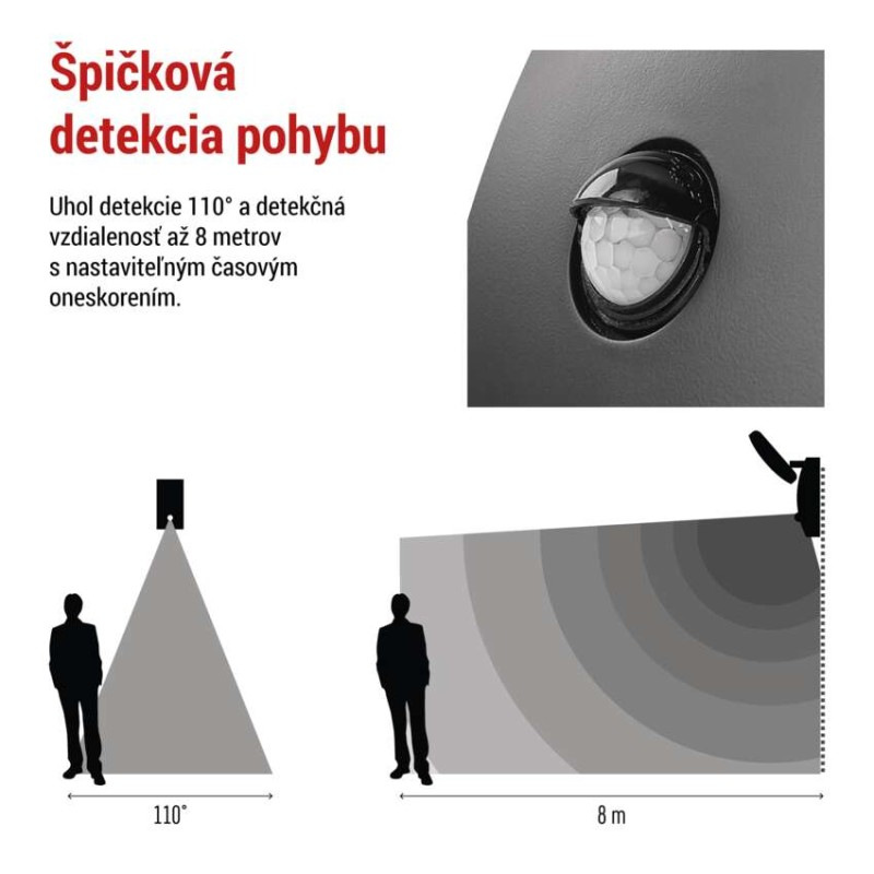 LED ZAHRADNÍ SVÍTIDLO,12,8W,IP44,900LM,N 3