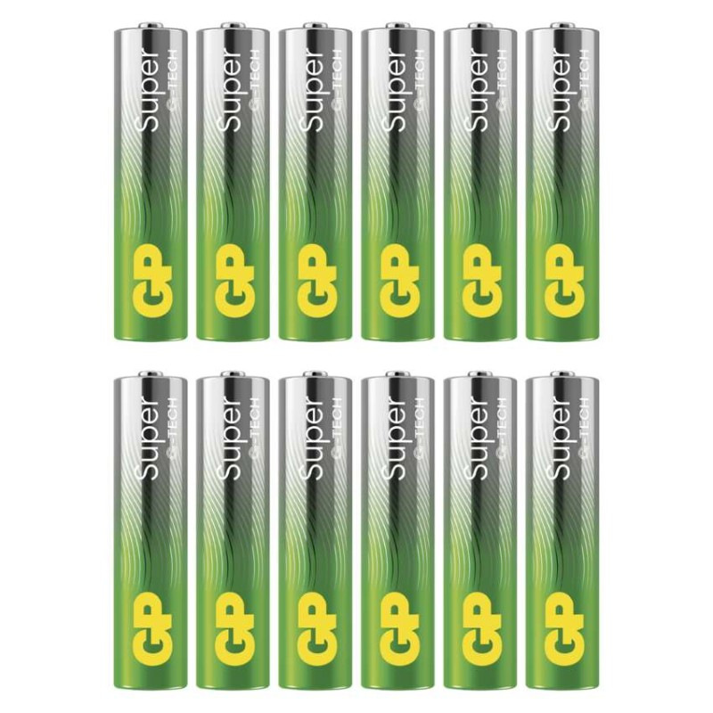 GP alk. bat. SUPER AAA (LR03) 12PP MB