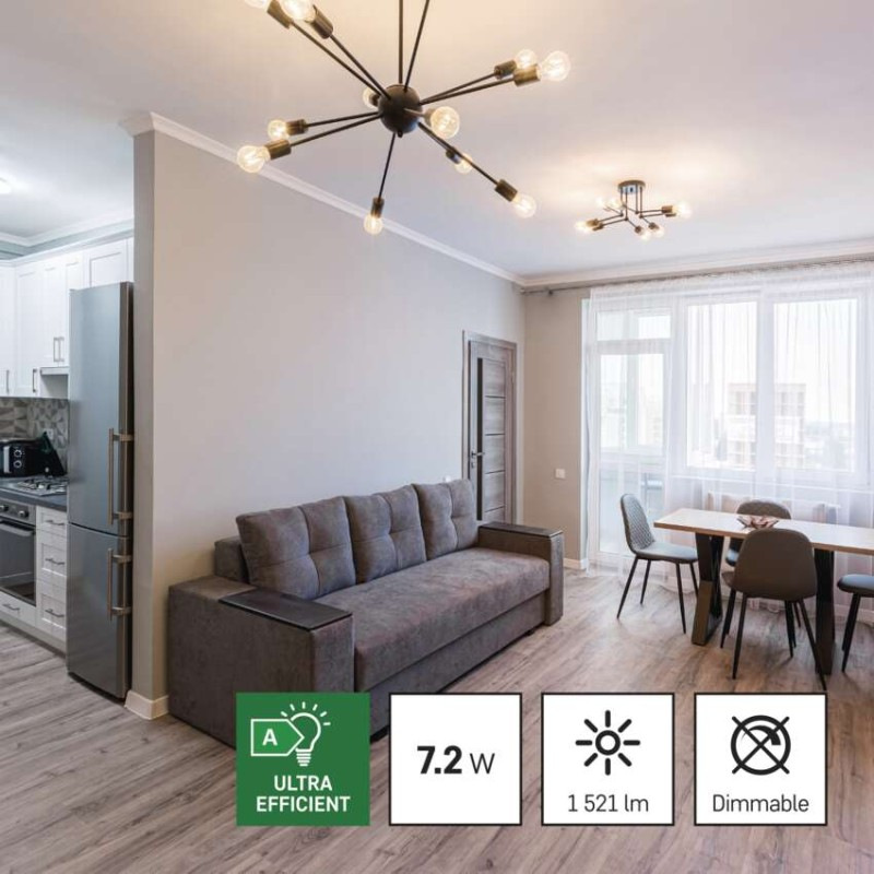 Žiarovka LED FLM 7,2W E27 WW 1521lm 2700K ZF5167 trieda-A 8