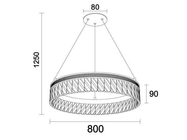 THALIA krištáľový závesný luster - N2102 2