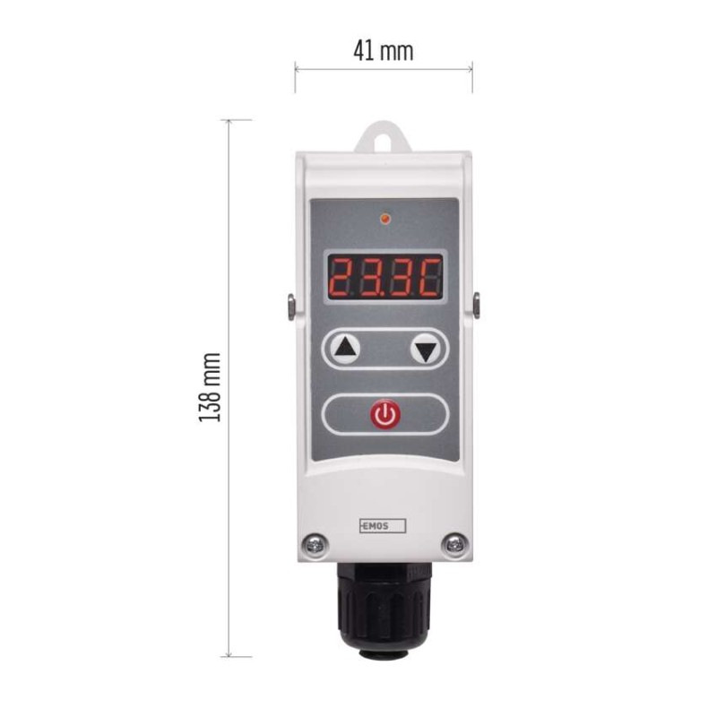 Termostat príložný P5683 manuálny 5-80*C pre teplotu vody EMOS 3