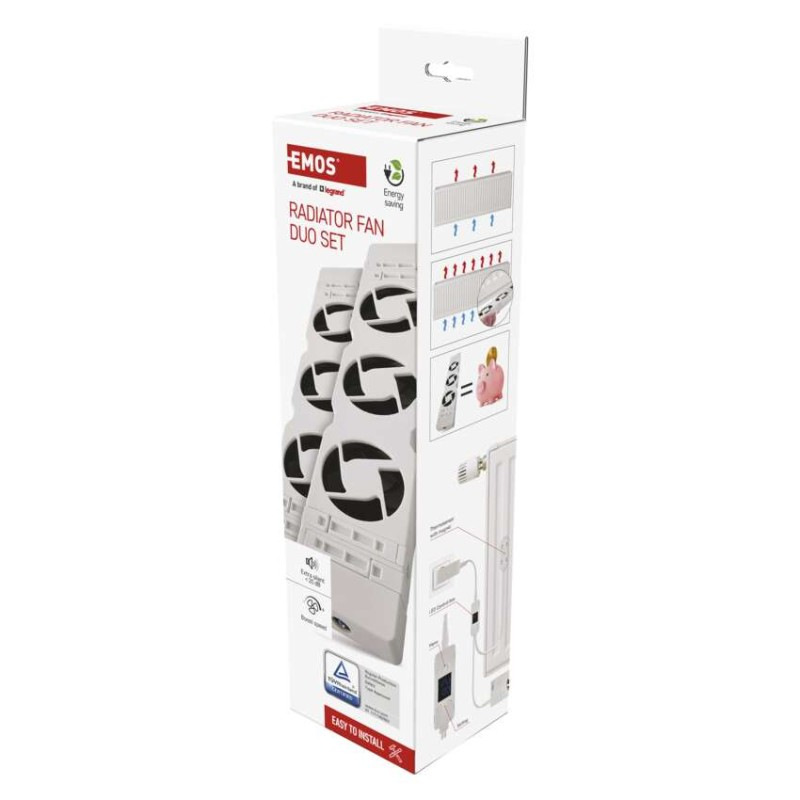 Ventilátor pod radiátor DUO, biely  P56PR2 EMOS 13