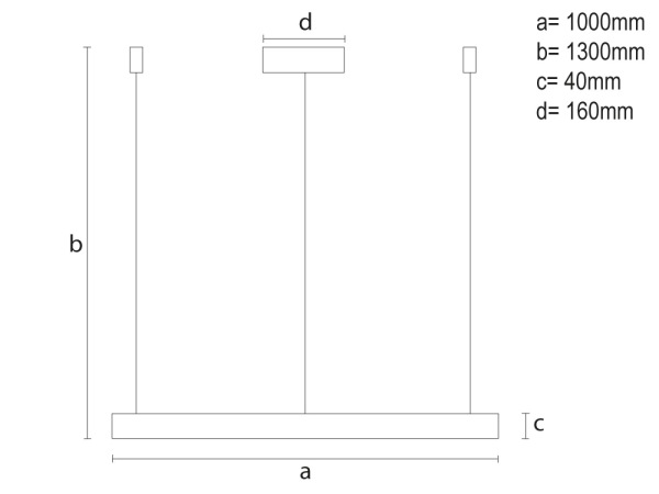 LED závesné svietidlo s diaľkovým ovládačom 72W - J4380/W 7